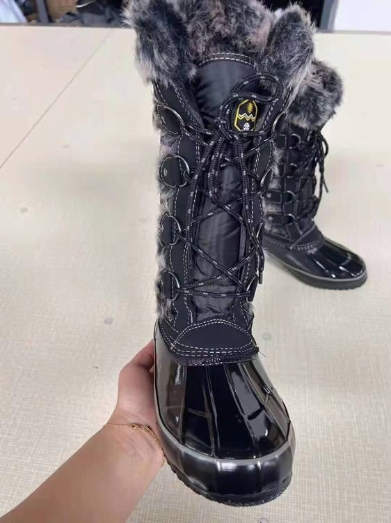Ladies Warm Faux Fur Lined Winter Snow Boots