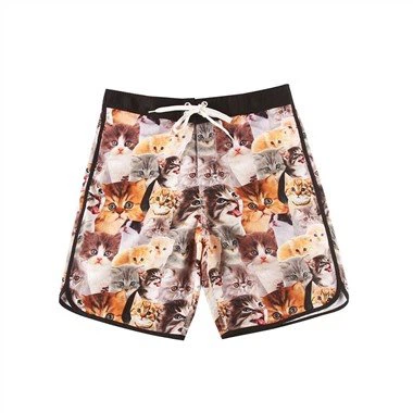 Bord-shorts med trykk for barn