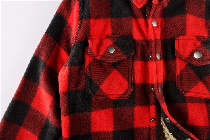 Kids Boy's Sherpa Plaid Shirts Tops